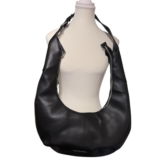 French Connection Layla Half Moon Hobo Bag – Black - Picture 1 of 4